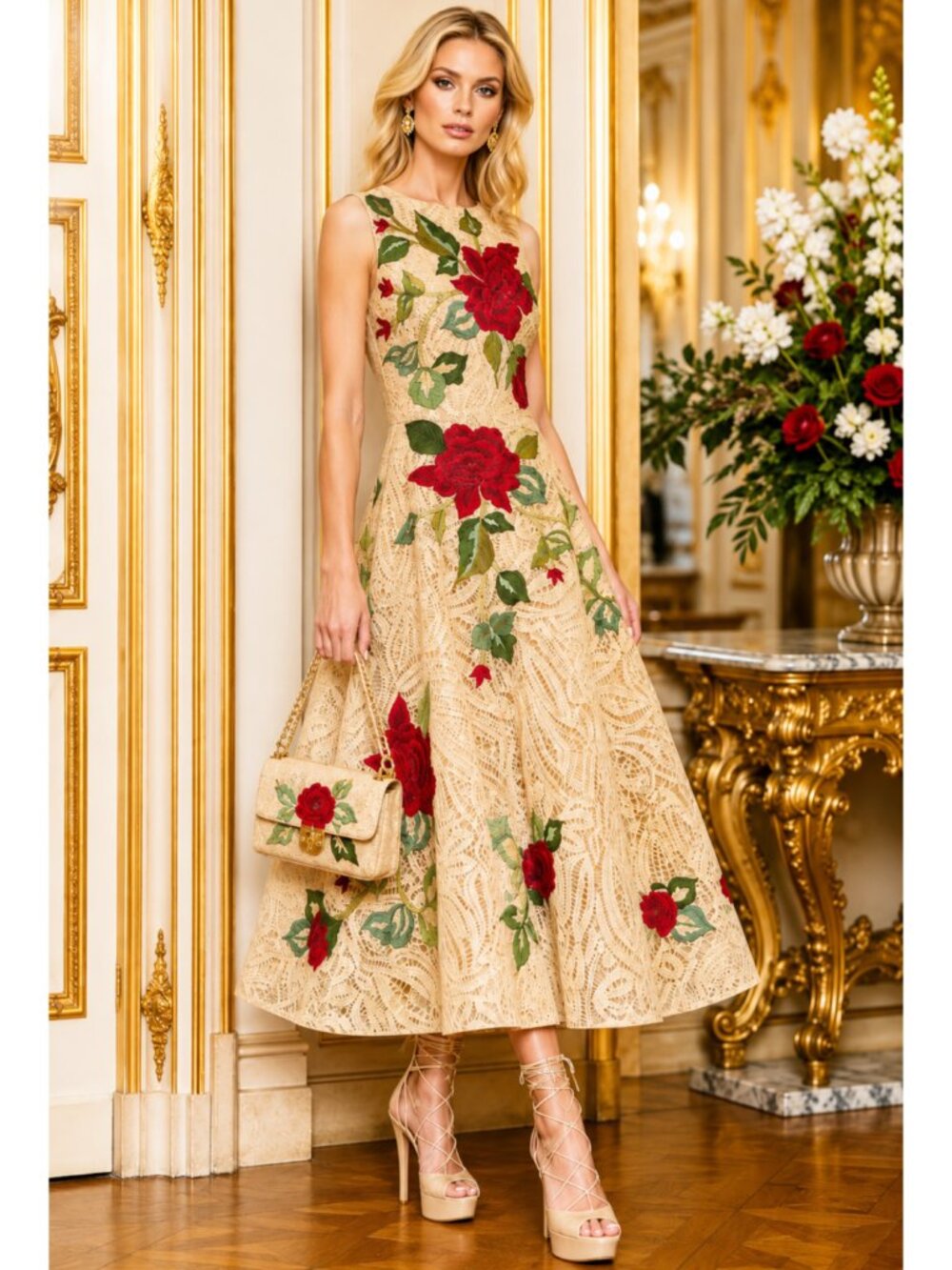 NAEEM KHAN COUTURE RUNWAY DRESS SIZE M NWT